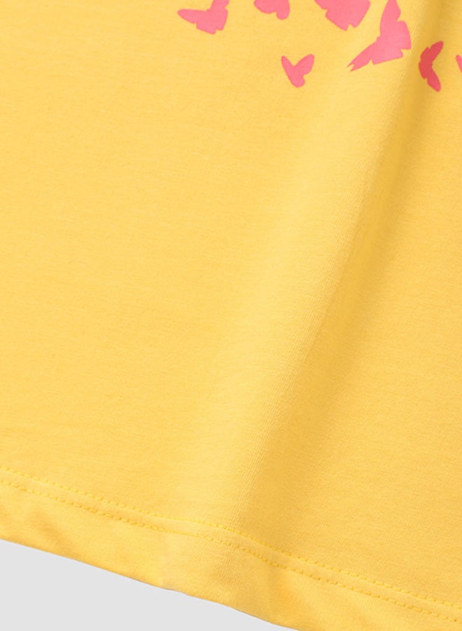 NEON Boys Crew Neck Short Sleeve T-Shirt Yellow  - Image 4
