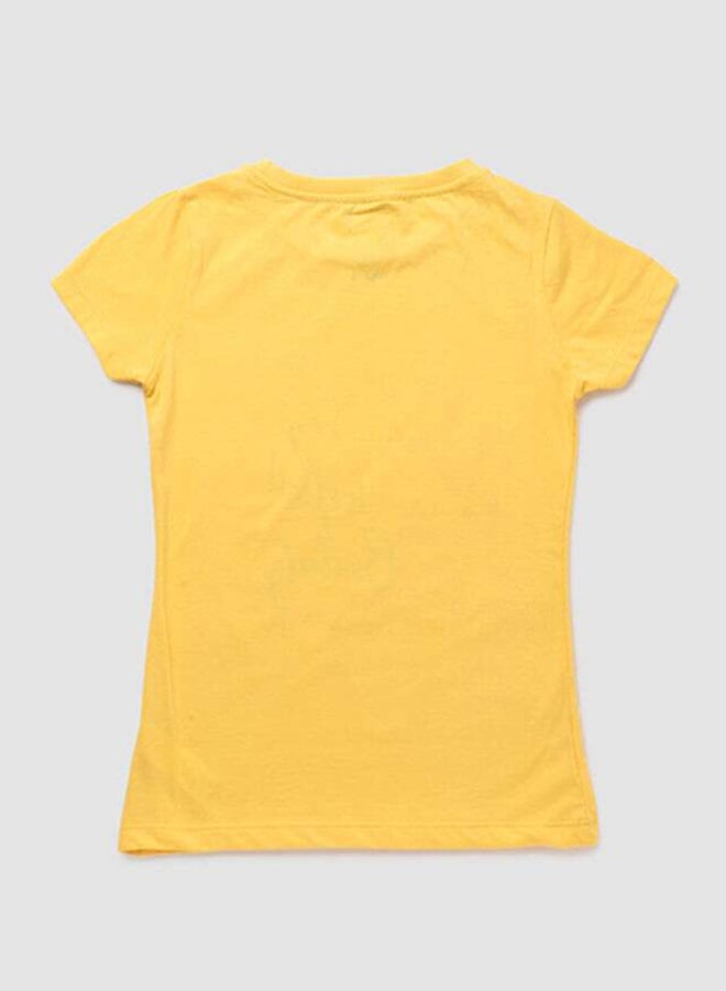 NEON Boys Crew Neck Short Sleeve T-Shirt Yellow  - Image 2