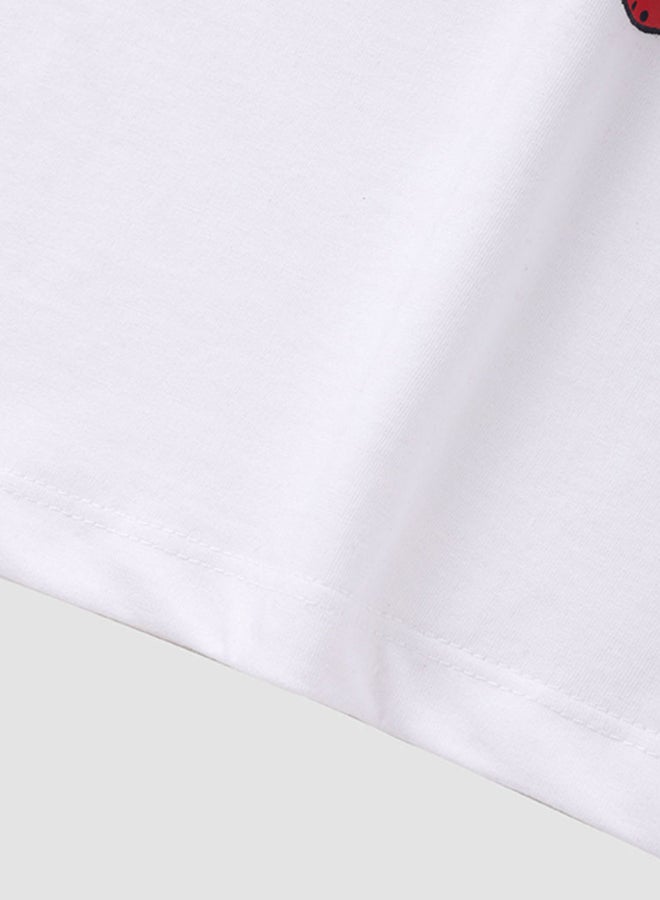 NEON - Boys Crew Neck Short Sleeve T-Shirt White - Image 1