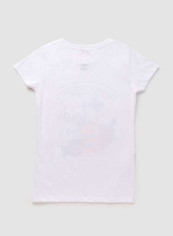 NEON - Boys Crew Neck Short Sleeve T-Shirt White - Image 1
