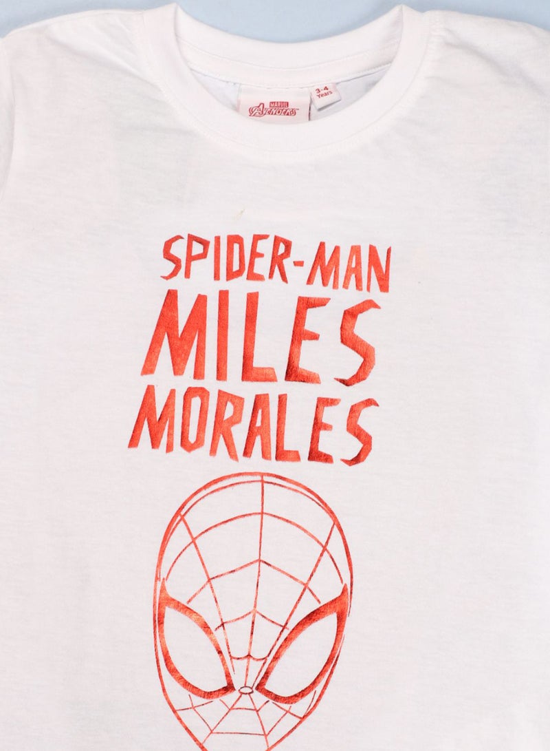 NEON Neon Spiderman T-Shirt White/Orange  - Image 3