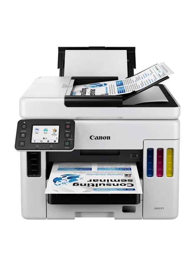 Canon - Wi-Fi Ethernet Print Copy Scan And Cloud Printer White - Image 1