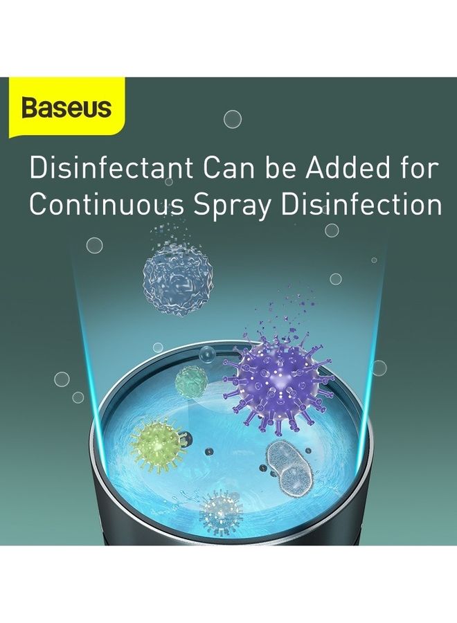 Baseus - Car Aromatherapy Humidifier, USB Essential Oil Diffuser Ultrasonic Car Humidifier Aromatherapy Diffusers with Intermittent/Continuous Mist for Office Travel Home Vehicle DHSG-0G Grey - Image 1