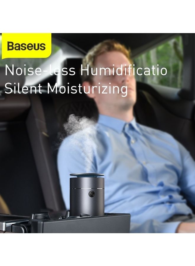 Baseus - Car Aromatherapy Humidifier, USB Essential Oil Diffuser Ultrasonic Car Humidifier Aromatherapy Diffusers with Intermittent/Continuous Mist for Office Travel Home Vehicle DHSG-0G Grey - Image 1