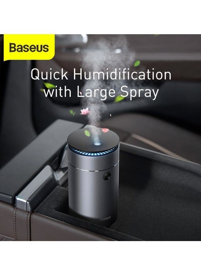 Baseus - Car Aromatherapy Humidifier, USB Essential Oil Diffuser Ultrasonic Car Humidifier Aromatherapy Diffusers with Intermittent/Continuous Mist for Office Travel Home Vehicle DHSG-0G Grey - Image 1