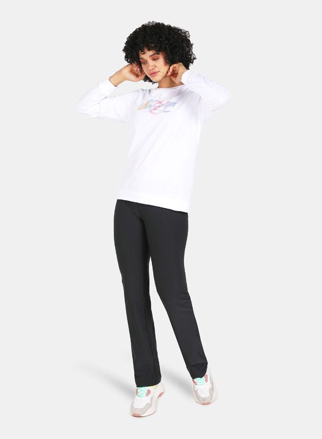 DRIP - Crew Neck Casual Printed Sweatshirt White - Image 1