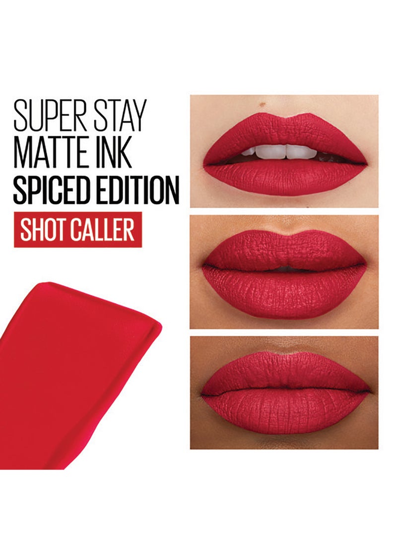 Maybelline New York Superstay Matte Ink Liquid Spiced Lipstick - 325 Shot Caller 325 Shot Caller - v1659615445/N46218986A_4