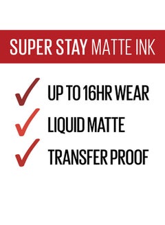 Maybelline New York Superstay Matte Ink Liquid Spiced Lipstick - 325 Shot Caller 325 Shot Caller - v1659615445/N46218986A_7