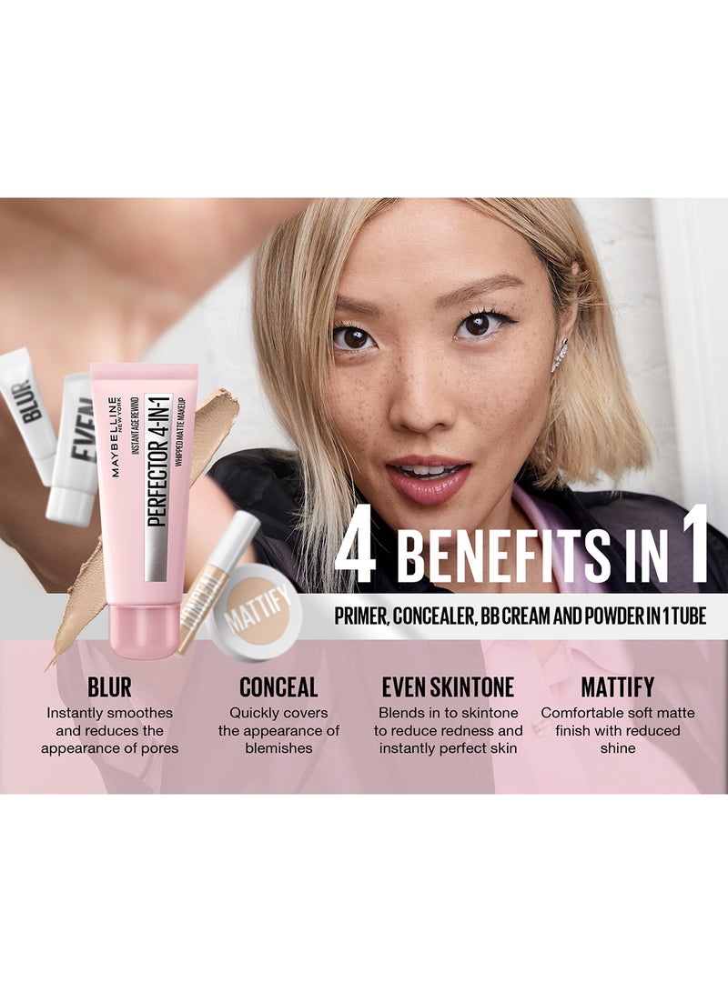 MAYBELLINE NEW YORK - Instant Anti Age Perfector 4-In-1 Whipped Matte Makeup - 02 Light Medium - Image 1