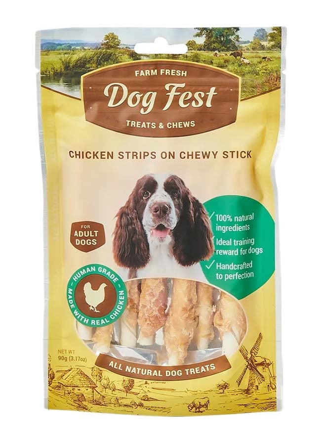 Dog Fest - Chicken Strips 90grams - Image 1