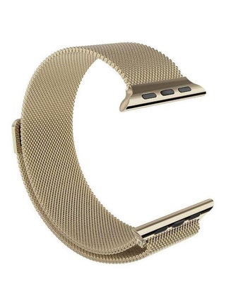 Stainless Steel Band For Apple Watch 42 mm Gold - v1659620127/N16609633A_1