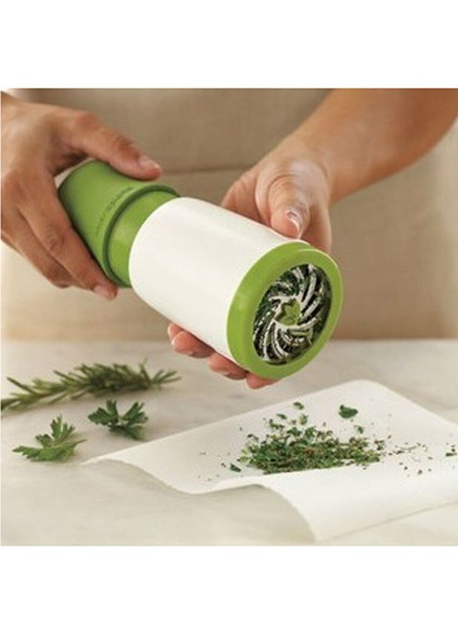 Herb Mill Grinder White/Green 7.5x17.5x7.5cm  - Image 4