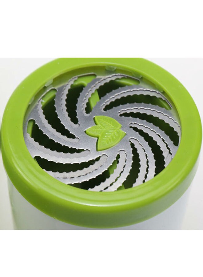 Herb Mill Grinder White/Green 7.5x17.5x7.5cm  - Image 5