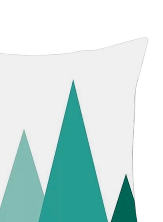 Amal Geometric Pattern Cushion Cover Unique Luxury Quality Decor Items For The Perfect Stylish Home Blue/Beige/White 45 x 45cm  - Image 3