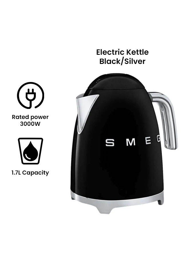 smeg Retro Style Aesthetic Kettle 1.7 L 3000 W KLF03BLUK Black/Silver  - Image 2