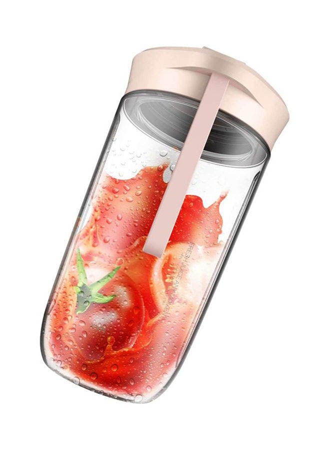 ديرما كوب محمول مع عصارة أوتوماتيكية قابلة لإعادة الشحن بمنفذ USB متعددة المهام 400 ml 140 W DEM-NU05 لون وردي  - Image 4