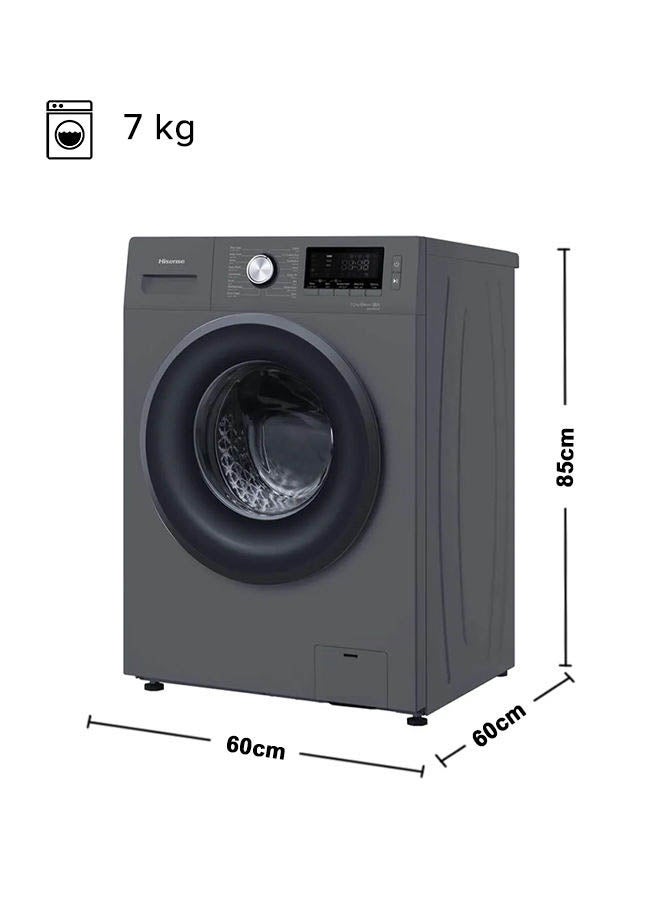 Hisense - Free Standing Front Loading Washing Machine 7KG 220 W WFKV7012T Titanium - Image 1