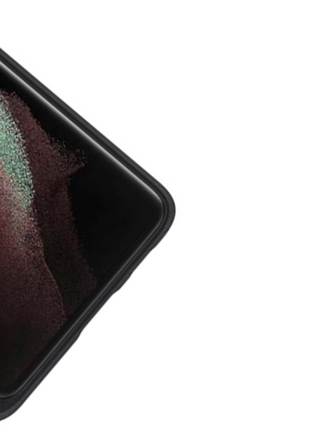 سامسونج - غطاء حماية سيليكون مع قلم إلكتروني لهاتف جالاكسي S21 ألترا يدعم تقنية 5G أسود - Image 1