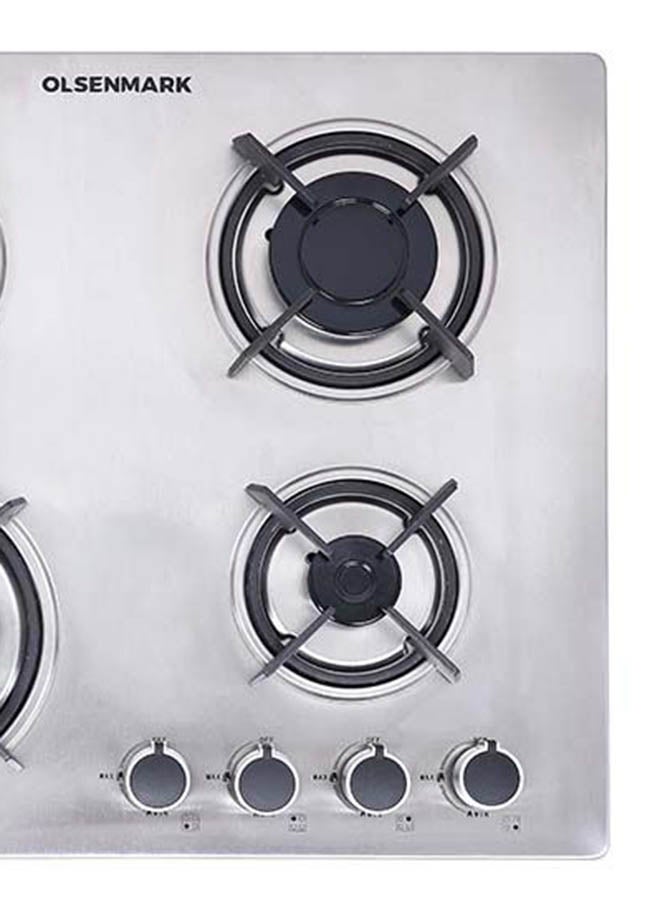 Olsenmark - 2 In 1 Gas Hob OMCH1824 Silver/Black - Image 1