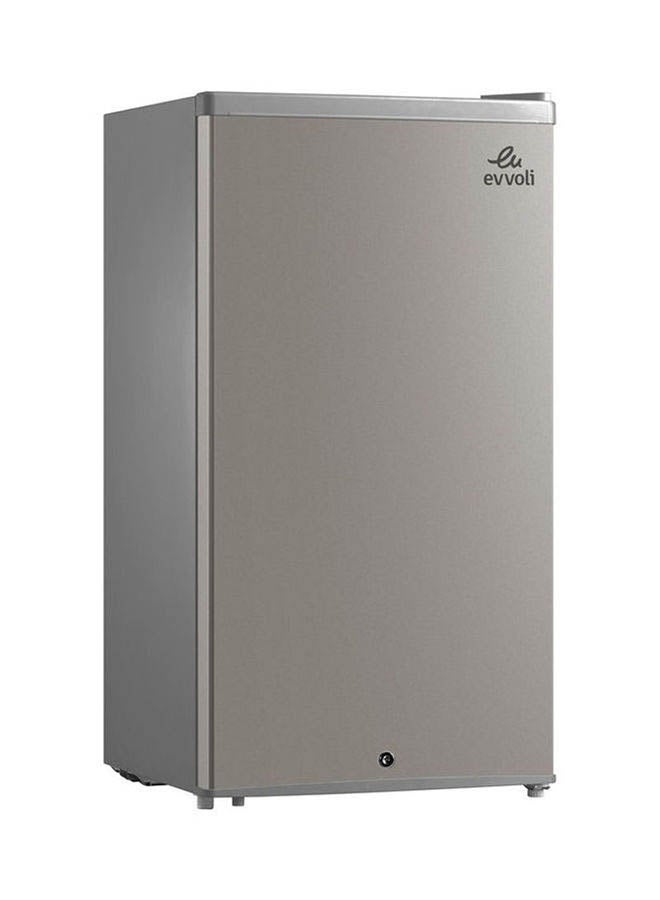 إيفولي - ثلاجة صغيرة بباب واحد وقفل للأطفال بسعة صافية 90 لتراً 0.68 kW EVRFM-90LS فضي - Image 1