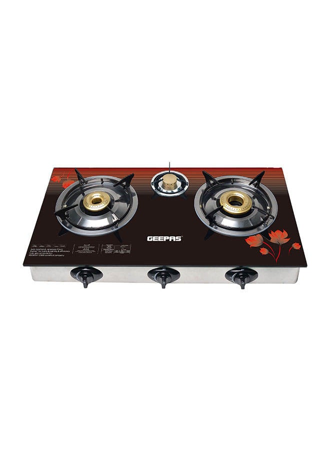 GEEPAS 3-Burner Gas Cooker Size GGC31012 Black/multi color  - Image 1