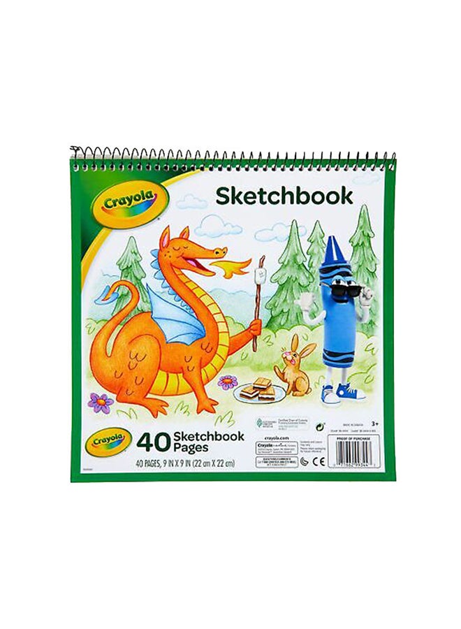 Crayola - 40 Pages Sketch Book - Assorted 22x22cm - Image 1