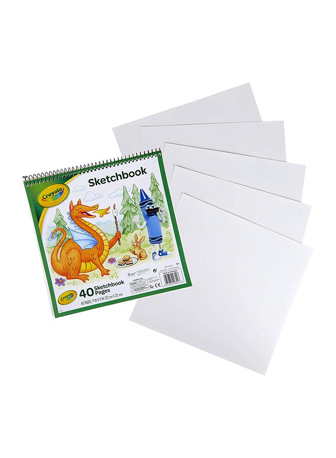 Crayola - 40 Pages Sketch Book - Assorted 22x22cm - Image 1