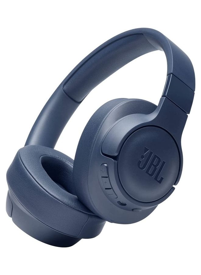JBL - Tune 710BT Wireless Over Ear Headphones Blue - Image 1