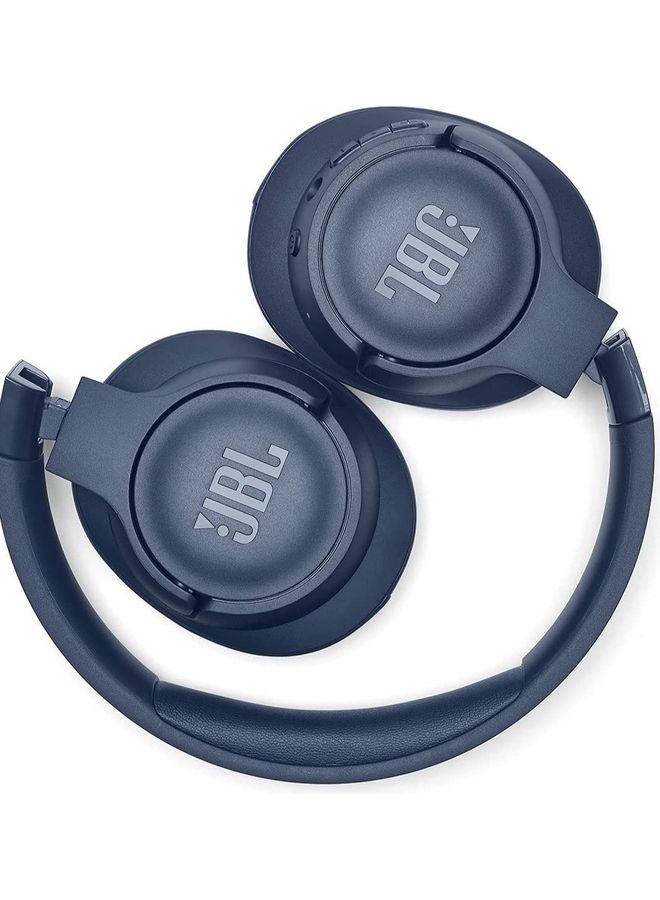 JBL - Tune 710BT Wireless Over Ear Headphones Blue - Image 1