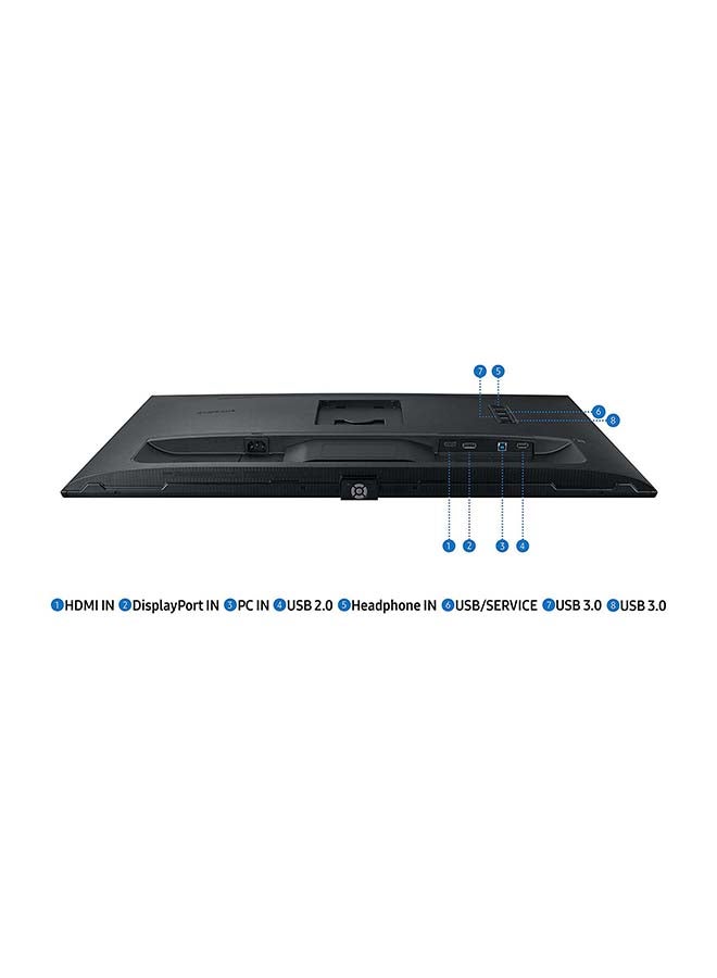 Samsung - 32 Inch 4K UHD Monitor, Computer Monitor, Wide Monitor, HDMI Monitor HDR 10 (1 Billion Colors), 3 Sided Borderless Design, TUV-Certified Intelligent Eye Care, S70A Black - Image 1