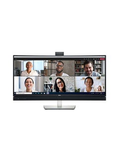 Video Conferencing 34'' WQHD IPS Curved Monitor, 3440x1440 Resolution, 60Hz Refresh Rate, 5 ms / 8ms Response Time, 21:9 Aspect Ratio, USB 3.2, LED, HDMI, Displayport| C3422WE Silver