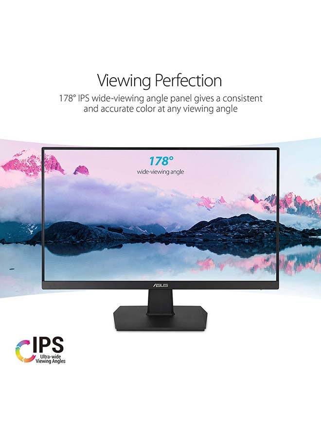 VA27EHE Eye Care Monitor, 27" FHD IPS Display, 75Hz Refresh Rate, 5ms (GtG) Response Time, Adaptive-Sync/FreeSync Technology, Frameless Design, 90LM0557-B01170 Black