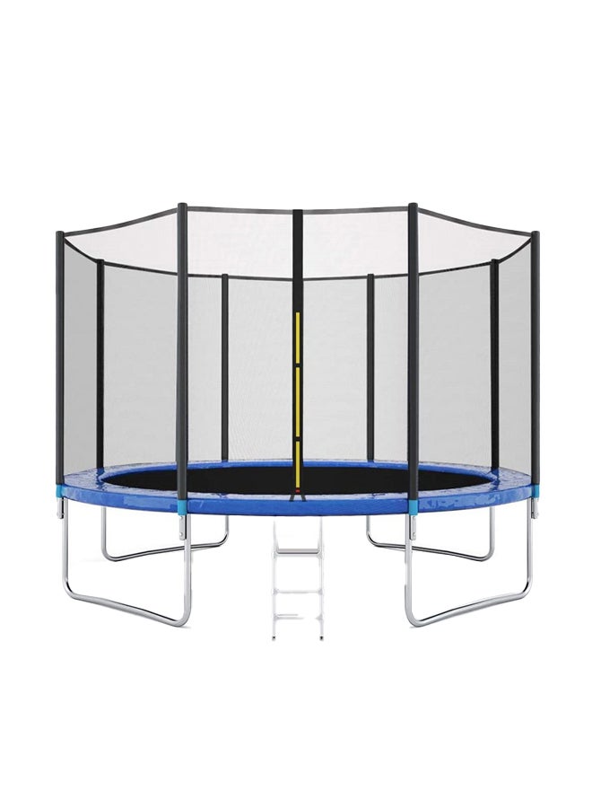 14ft Round Shaped Jumping Trampoline With Safety Net And Ladder 427X427X250cm - v1659692039/N19586633A_1