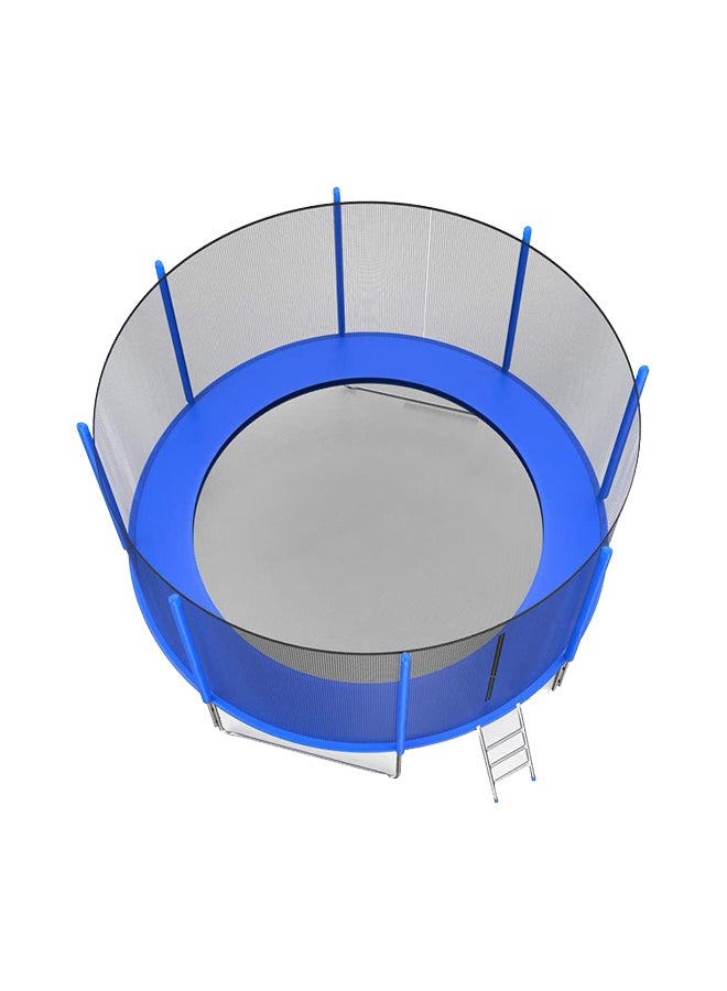 BODY SCULPTURE - 14ft Round Shaped Jumping Trampoline With Safety Net And Ladder 427X427X250cm - Image 1