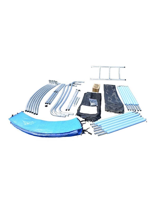 BODY SCULPTURE - 14ft Round Shaped Jumping Trampoline With Safety Net And Ladder 427X427X250cm - Image 1