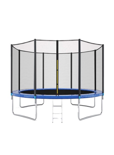 Outdoor 10ft Trampoline With Safety Enclosure Net And Ladder 305X305X246cm
