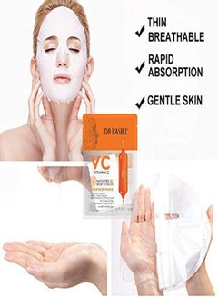 DR. RASHEL 5 Pieces Vitamin C Niacinamide & Brightening Essense Mask White 25grams  - Image 2