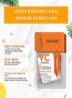 DR. RASHEL 5 Pieces Vitamin C Niacinamide & Brightening Essense Mask White 25grams  - Image 3