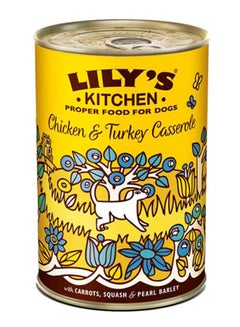 Lily's Chicken And Turkey Casserole Wet Dog Food Multicolour 400grams  - Image 1