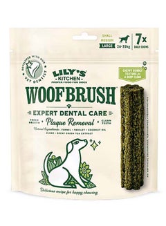Lily's 7 Piece Large Woofbrush Dental Chew Multicolour 125grams  - Image 1