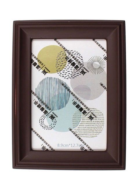 Solid Wooden Photo Frame Brown 10.2 x 15.2centimeter