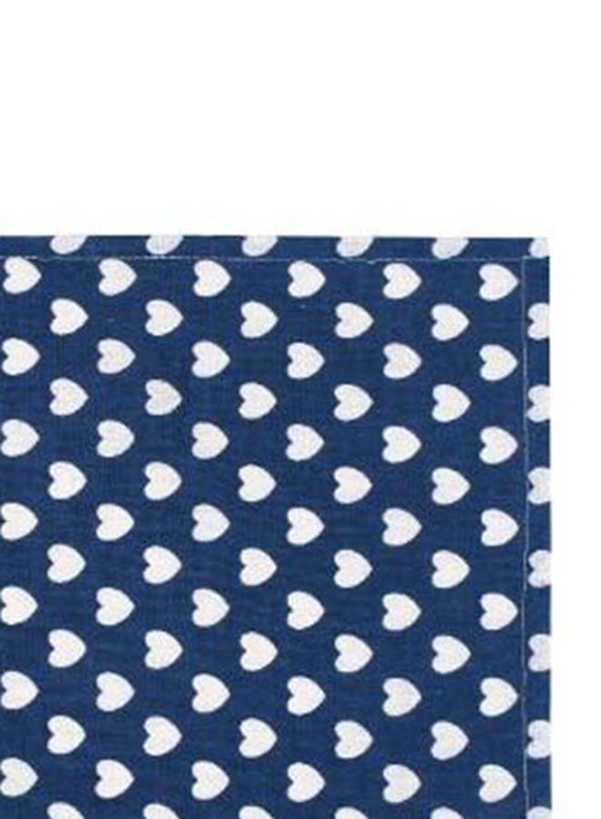 DECOREK Printed Rectangular Linen Table Mat Royal Blue/White 30 x 40cm - Image 4