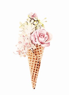 DECOREK Flower Cone Printed Canvas Painting Multicolour 57 x 71 x 4.5cm  - Image 3
