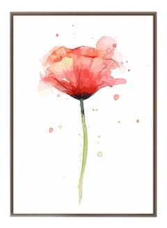 DECOREK Flower Printed Canvas Painting Red/Pink/Green 57 x 71 x 4.5cm  - Image 1