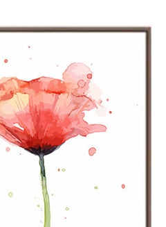DECOREK Flower Printed Canvas Painting Red/Pink/Green 57 x 71 x 4.5cm  - Image 4