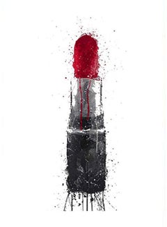 DECOREK Red Lipstick Printed Canvas Painting Red /Grey/Black 57 x 71 x 4.5cm  - Image 3