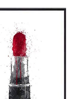 DECOREK Red Lipstick Printed Canvas Painting Red /Grey/Black 57 x 71 x 4.5cm  - Image 4