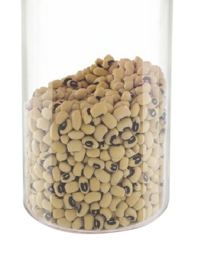 BOROSIL Clear Stack & Storage Jar With Lid, Brown Clear/Brown 1200ml  - Image 2