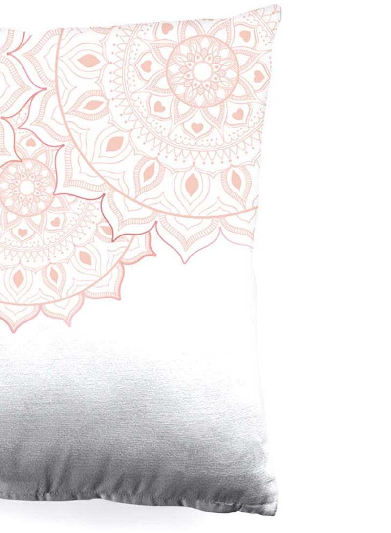 ايست من نون وسادة ديكور مصنوعة من القطن 100٪ بحشوة من المايكروفايبر بمقاس 45×45 سم لديكور غرفتي النوم والمعيشة، لون سكرول فيستيف سكرول Standard Size - Image 2