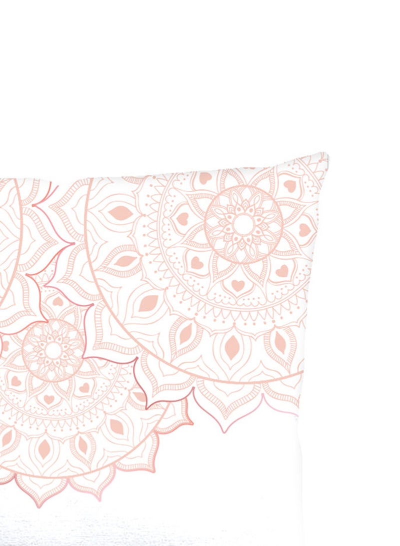 ايست من نون وسادة ديكور مصنوعة من القطن 100٪ بحشوة من المايكروفايبر بمقاس 45×45 سم لديكور غرفتي النوم والمعيشة، لون سكرول فيستيف سكرول Standard Size - Image 3